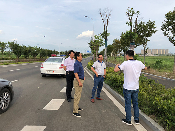 The Investment Promotion Bureau of Chuzhou City, Anhui accompanied the leaders of our company to inspect the industrial park